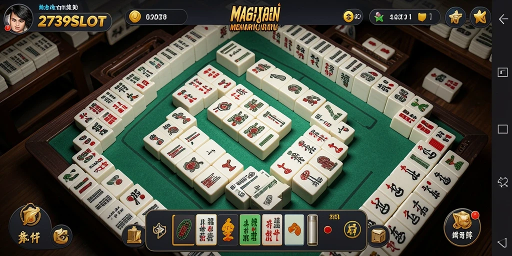 Screenshot gameplay di 2739SLOT menunjukkan keseruan bermain Mahjong.