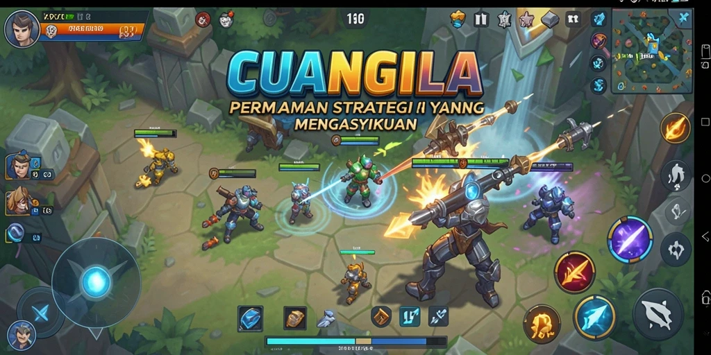 Tampilan dinamis dari gameplay strategis CUANGILA.