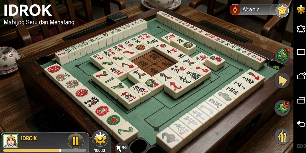 Gameplay Mahjong yang menarik dan menantang di IDROK.