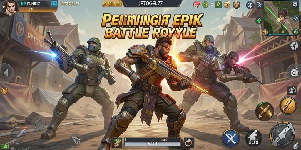 Screenshot dari gameplay seru dalam JPTOGEL77, menunjukkan pertempuran intens.