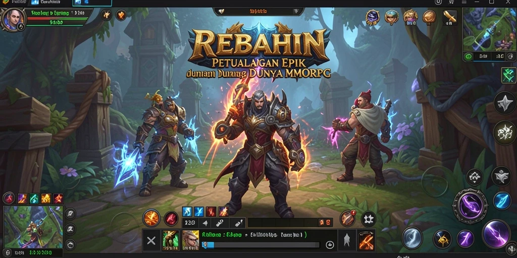 Tampilan gameplay epik dalam dunia REBAHIN yang menantang.
